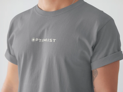 Optimist Floral Typography Unisex T-Shirt