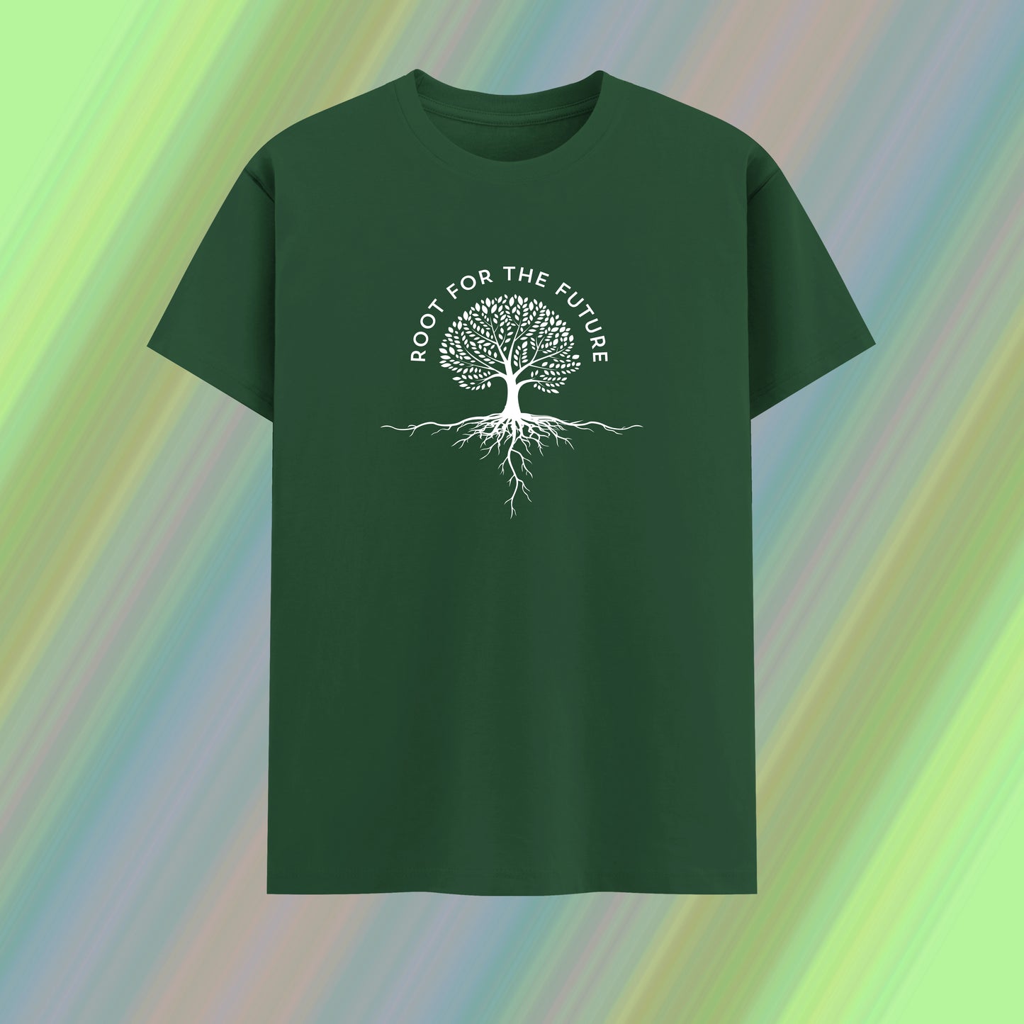 Root for the Future – Classic Cotton Tee with Tree Graphic