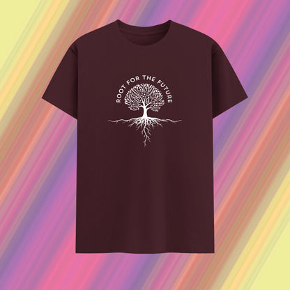 Root for the Future – Classic Cotton Tee with Tree Graphic