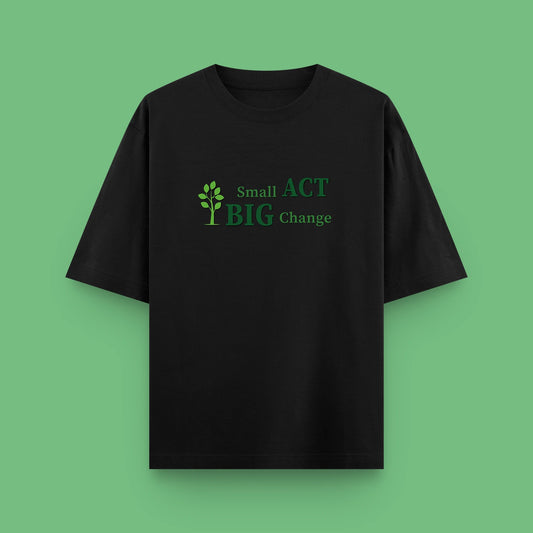 Small Act, Big Change – Oversized Cotton Tee