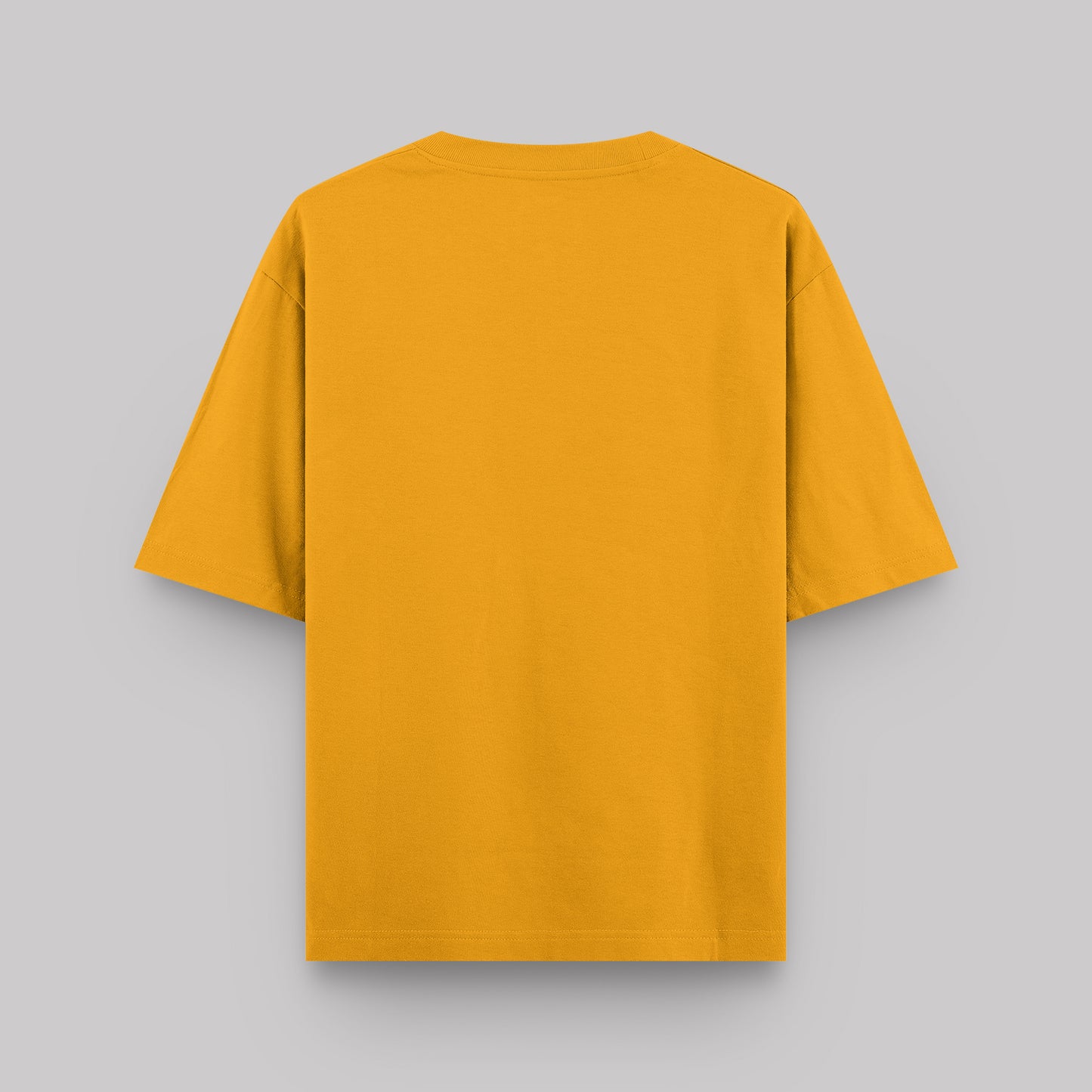 Yellow t-shirt on a gray background