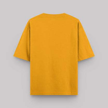 Yellow t-shirt on a gray background
