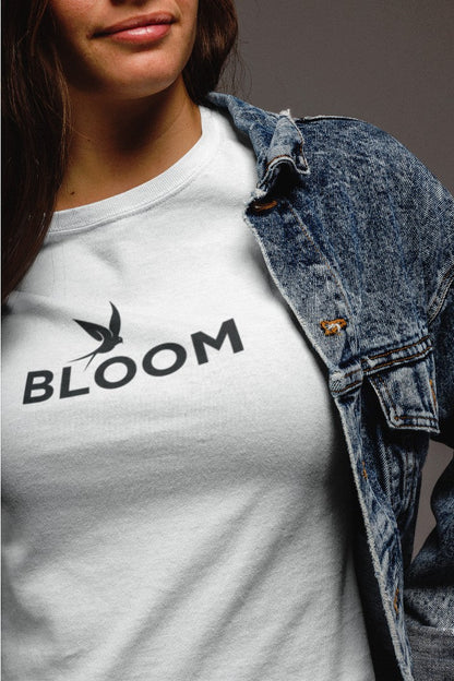 Minimalist Cotton “Bloom” Typography T-Shirt - Trendzkraft
